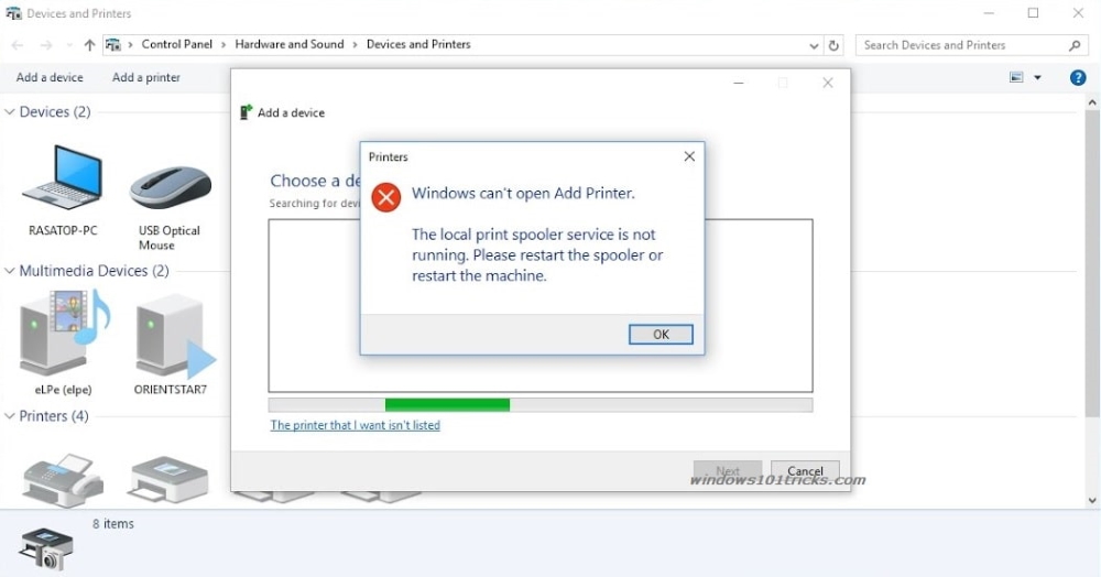 Windows 10 Der Lokale Druckspoolerdienst Wird Nicht Ausgeführt