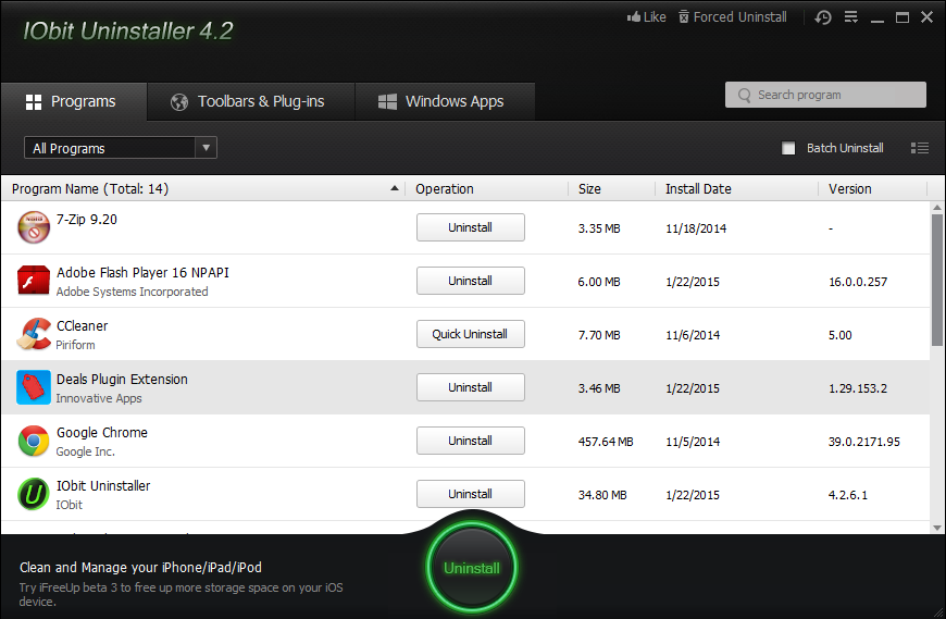 IObit Uninstaller Review BugsFighter