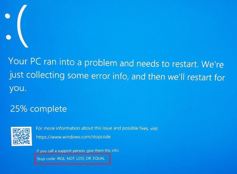 How to fix IRQL_NOT_LESS_OR_EQUAL error in Windows 10 - BugsFighter