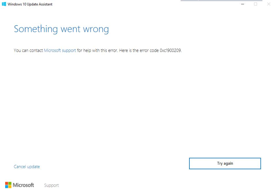 код ошибки 0x1900209 windows 10. windows update error. код ошибки 0x1900209 windows 10 фото. код ошибки 0x1900209 windows 10-windows update error. картинка код ошибки 0x1900209 windows 10. картинка windows update error. Большое количество пользователей в сегодняшнее время встречаются с ошибкой 0xc1900209 при установке Windows 10. Если быть более конкретным, то ошибка возникает при попытке обновления до Windows 10 с помощью средства для создания носителя.