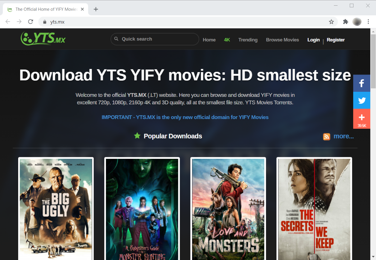 How to remove Yts.mx - BugsFighter