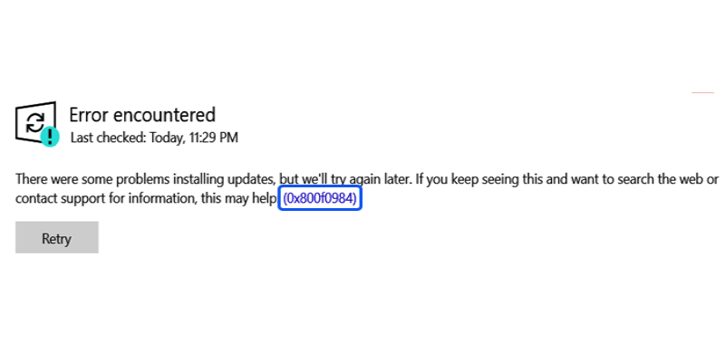 How To Fix Windows Update Error 0x800f0984 Bugsfighter How To Fix Windows Update Error 0x800f0984 Bugsfighter