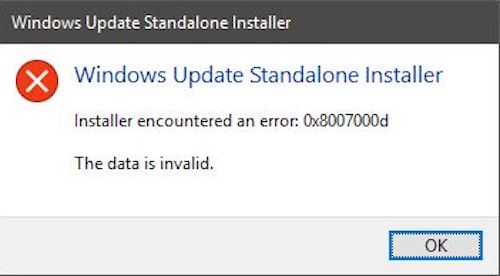 Некоторые файлы обновления отсутствуют 0x8007000d. Windows installer ошибка. ошибка 0x8007000d. 0x8007000d. код ошибки (08007000d).