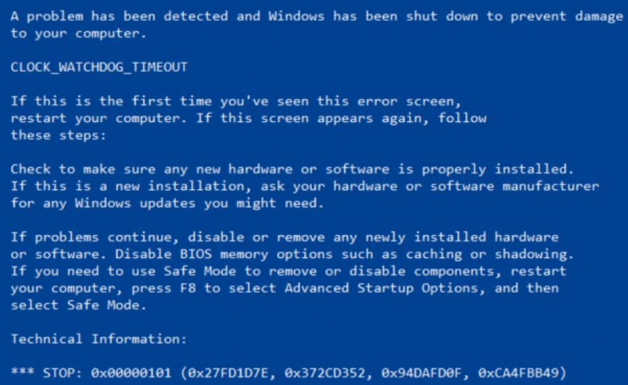 Cómo reparar el error CLOCK_WATCHDOG_TIMEOUT en Windows 10 BugsFighter