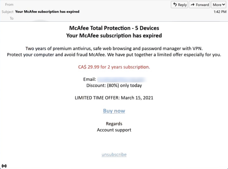 how-to-stop-mcafee-subscription-has-expired-e-mail-scam-bugsfighter