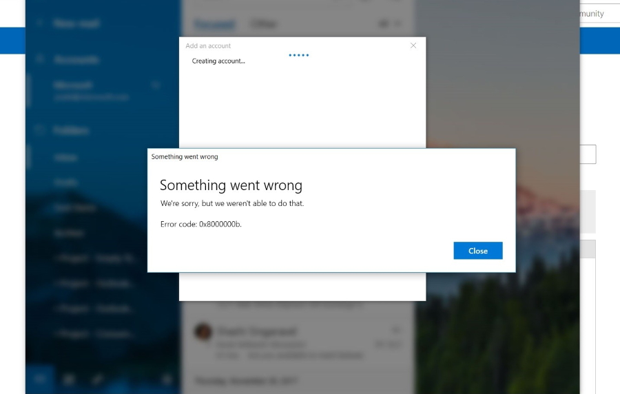 How to fix Mail App error code 0x8000000b - BugsFighter