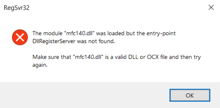 Cómo reparar el error "DLLRegisterServer Was Not en Windows 11/10 - BugsFighter