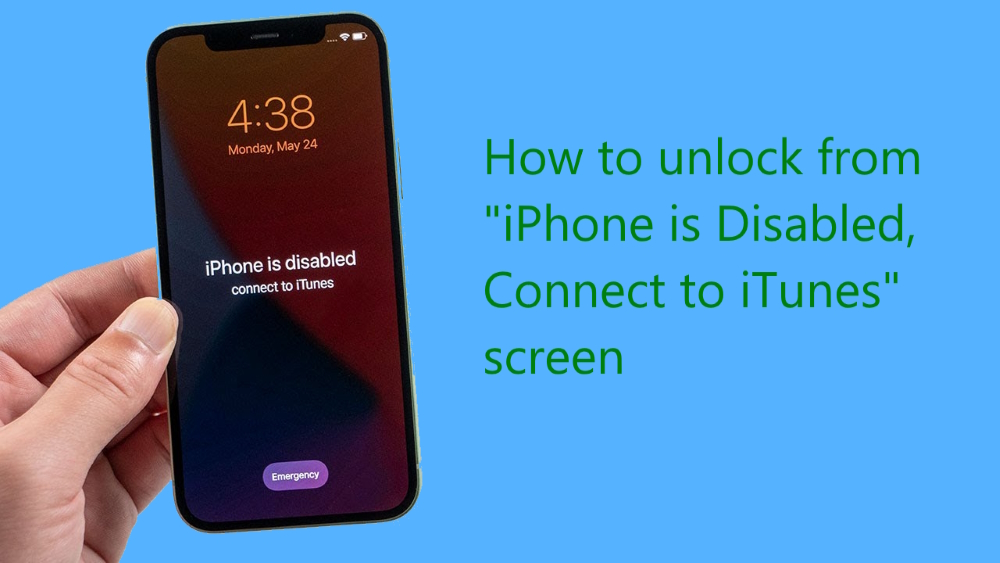 How to unlock from "iPhone is Disabled, Connect to iTunes" screen