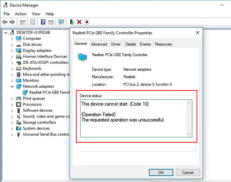 запуск этого устройства невозможен код 10 windows 11
