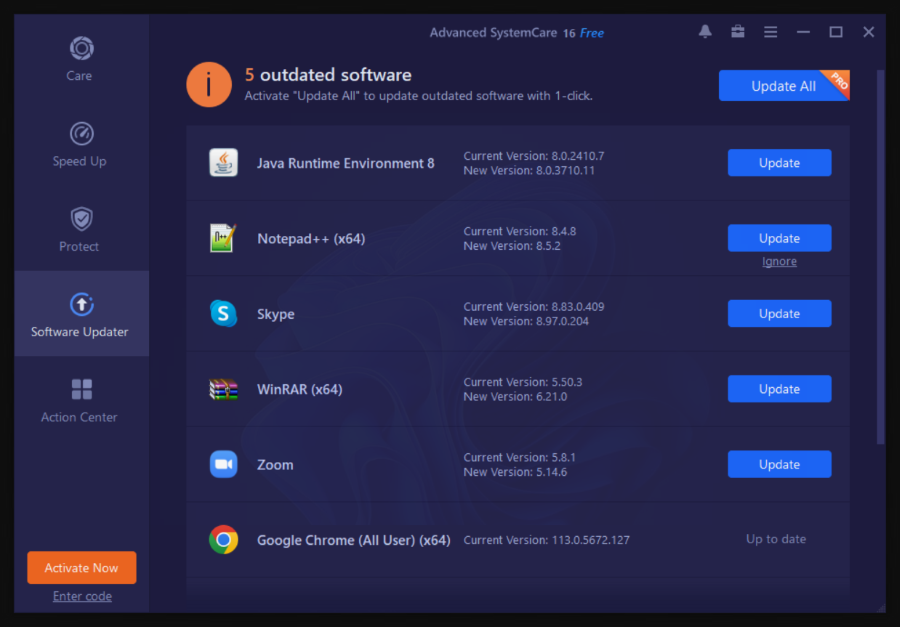 IObit Advanced SystemCare Review BugsFighter