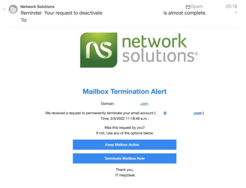 How to stop Solutions" email spam BugsFighter