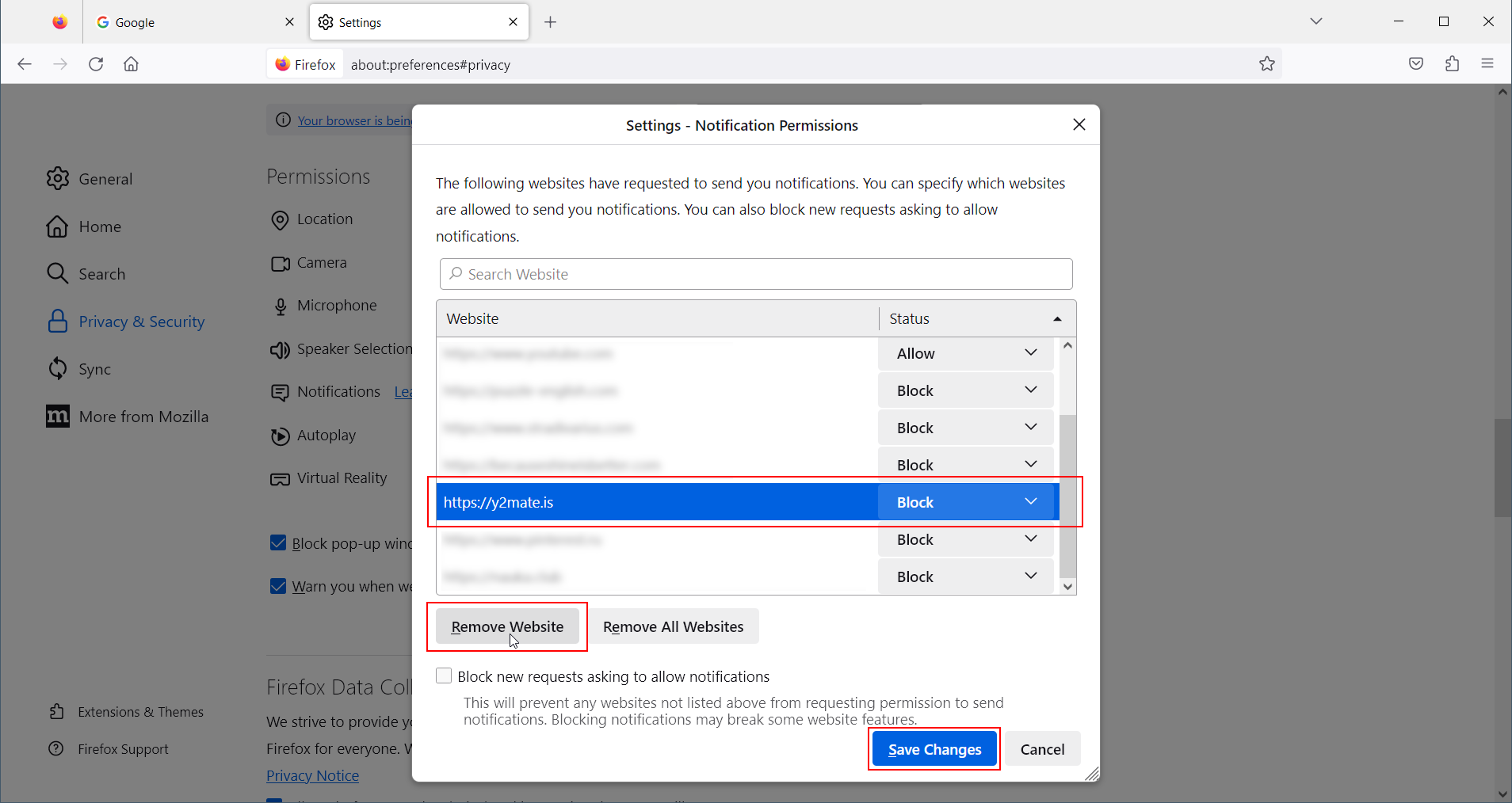 How to remove notifications BugsFighter
