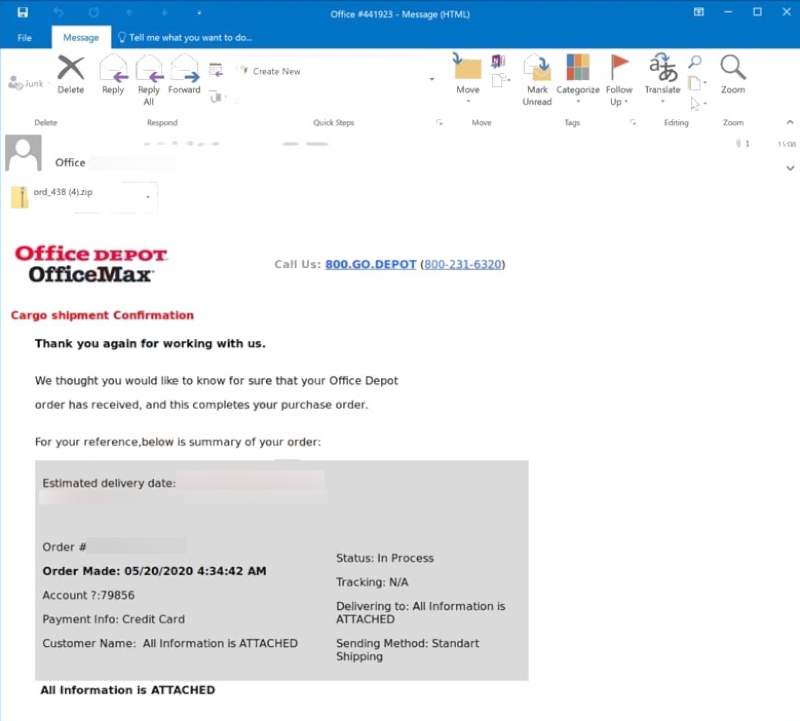 How to stop Office Depot email spam BugsFighter