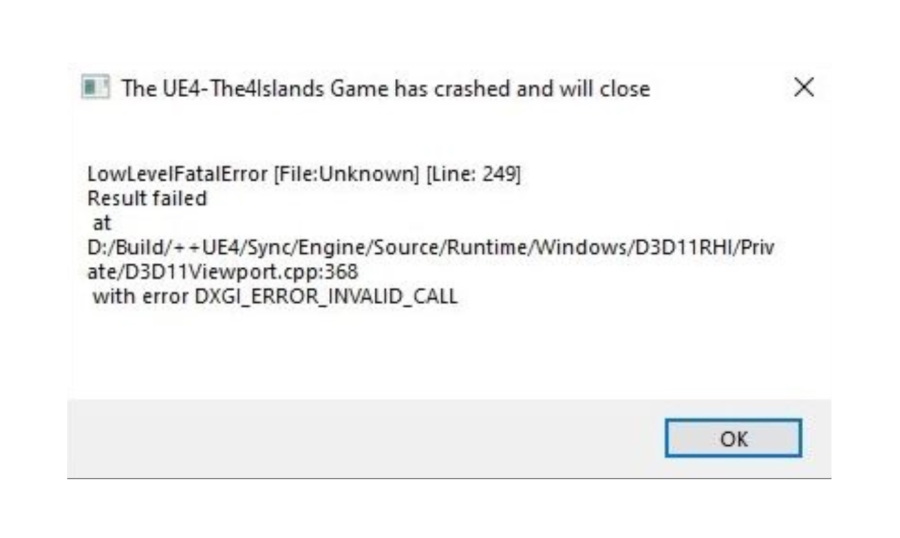 Lowlevelfatalerror error 0x887a0006. Lowlevelfatalerror error 0x887a0006